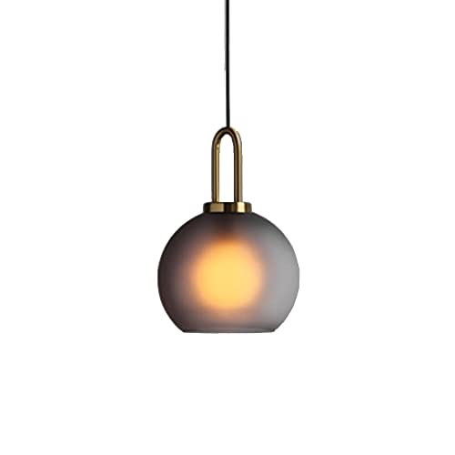 Suspension luminaire îlot cuisine design nordique et élégant en verre suspendu