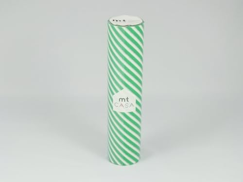 Rouleau de masquage rayé vert 20cm pour rénover votre salon