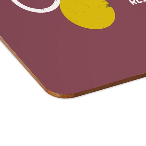 Sets de table souples en liège rouge RDA grand format 39,5x28,5 cm - 4