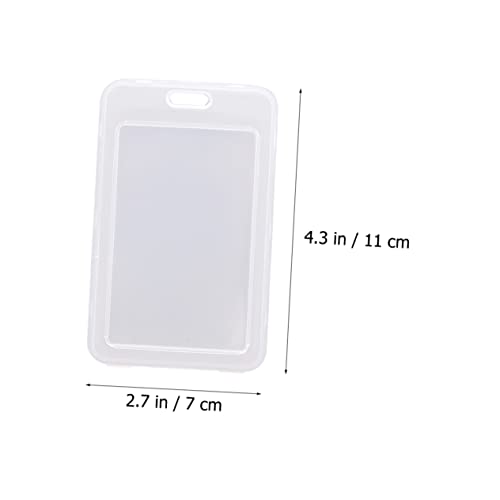 15Pcs Clamshell Bus Card Holders Protective Badge Covers for Students and Employees Sturdy ID Permit Sleeves for Public Transport3