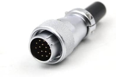 Male Plug with PVC Sleeve 15 Pin Metallic Cable Wire Connector WS20-TQ