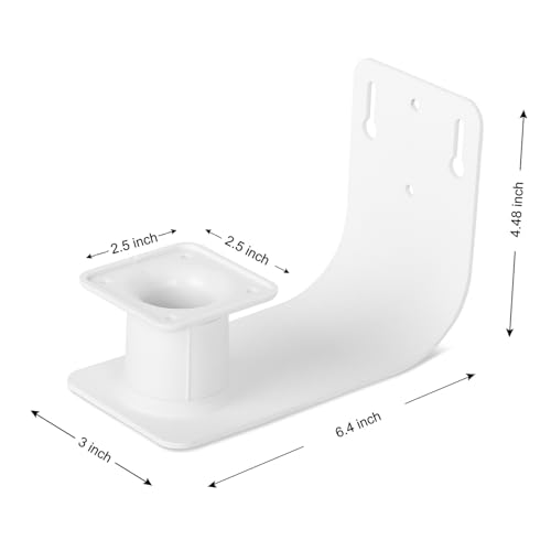 Soporte de pared para comedero de pájaros de diseño versátil blanco 3