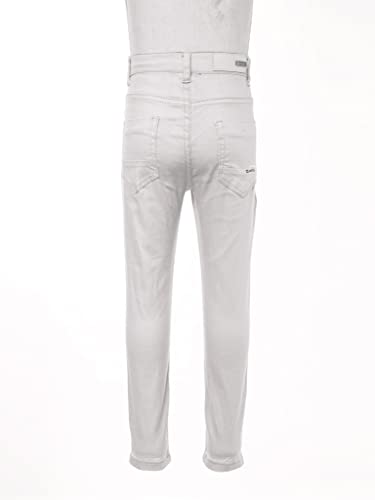 Kids Boy's Skinny Chino Pants Classic School Uniform Elastic Waist Straight Pants Casual Jeans Jeggings4