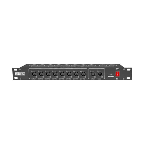 DaBeatz DMX 512 Professional 8 Way DMX Splitter 8 Channel Optical...