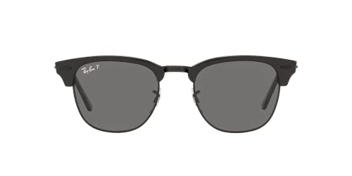 Image of Ray-Ban Unisex Sunglasses Wrinkled Black On Black Frame, Black Lenses, 51MM