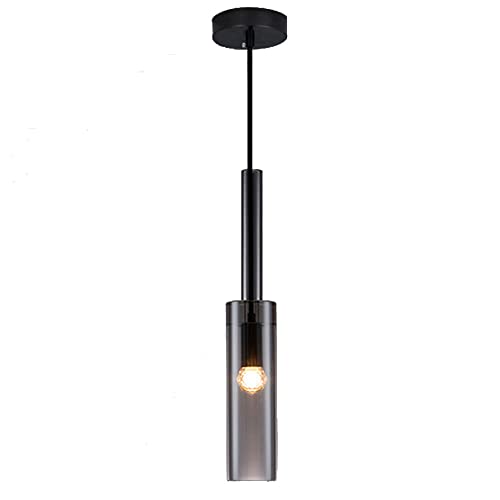 Chandelier en verre soft light anti-éblouissement avec suspension long strip moderne