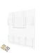 Marketing Holders Brochure Holder Magazine Display 7 Pocket Wall Mount Multi Slots for Literature Leaflets Catalogs Maps Menu Handout Organizer Document Booklets