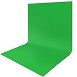 JEBUTU Green Screen XL, 3x6m Green Screen Fabric Extra Large, Big Photo Backdrop Washable Background for Streaming, Photo Studio, Gaming, Zoom (9.8x19.6ft)