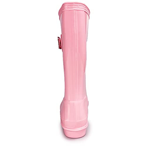 Amoji Girl Rain Boots Youth Rubber Boots Children Outdoor Waterproof Boots Pink 3-4 Big Kid #TOP4