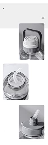 Image of Crevizon Plastic 3 Litre Motivational Sports Water Bottle Leakproof Drinking Bottle With Handle For Fitness BPA Free, Flip Cap, Ideal For Gym -Multi Color