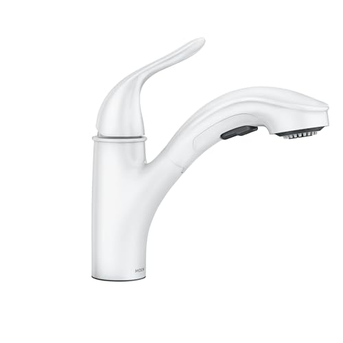 Moen Brecklyn Glacier White Pull-Out Faucet