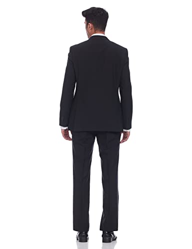 Image of Raymond Cotton Blend Men's Full Sleeve Contemporary FIT Dark Brown Formal Suit