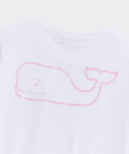 vineyard vines Girls' Vintage Whale Short-Sleeve Pocket Tee, White Cap4