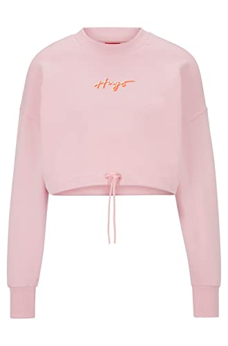 HUGO Women's Delive Sweatshirt, Light/Pastel Pink685, S