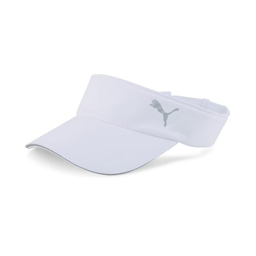 El Mejor Listado de Viseras para Hombre comprados en linea. 50 Puma, Visera para Correr, Unisex, Blanco, Talla INT