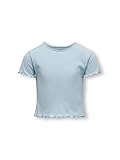 ONLY Mädchen Kognella S/S O-neck Top Noos Jrs T Shirt, Cashmere Blue, 146-152 EU