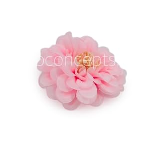Image of WRAP Concepts Artificial Dahlia Flower Head for Home Decoration and Craft (Baby Pink)