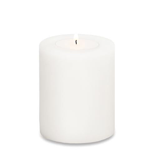 EDZARD Teelichthalter Dauerkerze Cornelius, weiß, Höhe 9 cm,...