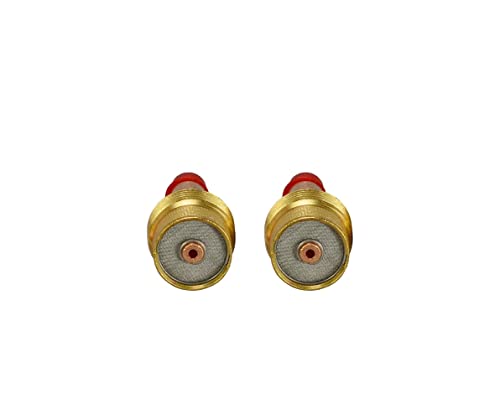 RIVERWELD TIG Gas Lens Collet Bodies Large Diameter 45V64S (3/32“ & 2.4mm Orifice) Fit SR WP 9 20 25 TIG Welding Torch 2pk