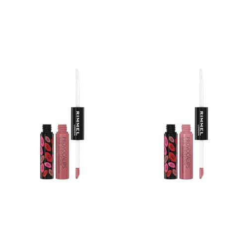 Rimmel London Provocalips 16hr Kiss-Proof Lip Color Bundle - 215 Summer Lovin & 430 Wish Upon A Berry, 14 fl.oz. Each