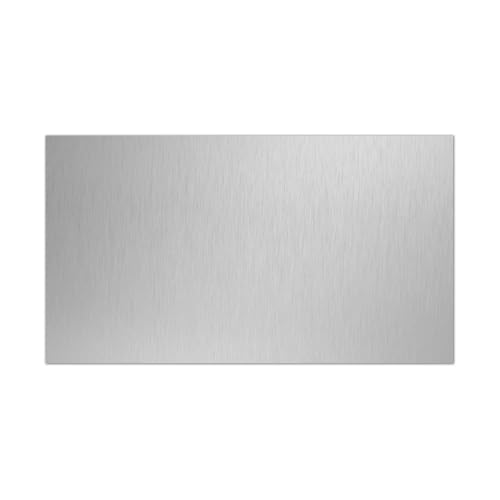 Uxney 1.5mm Stainless Steel Sheet 4x8 Inch, 430 Magnetic Stainless Steel Plate, 16 Gauge Metal Sheet for Wall, DIY, Crafts, Jewelry, Electrical Repair (1 Pack)