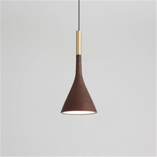 Lampe à suspension linéaire en bois rustique pour sublimer un salon sombre