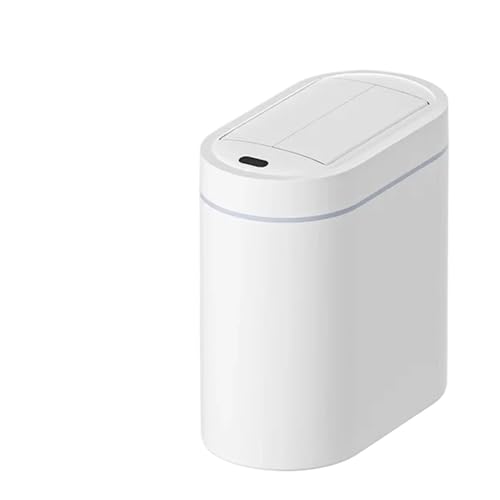 Cubo de basura de inducción para pared con tapa automatizada y formato estrecho 9L