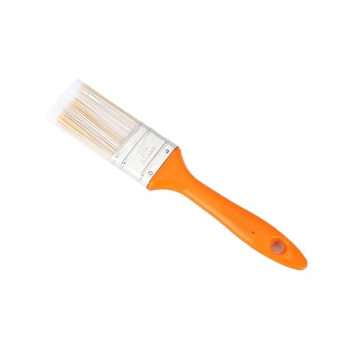 Brocha de pintura de 1 a 6 pulgadas, para decoración del hogar, mango de plástico, cepillo de pelo suave, herramienta de pintura para muebles, grueso, barbacoa (1.5 pulgadas)