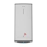 Ariston Velis Tech Dry Wifi (ex.Fleck Duo7)- Termo Eléctrico 100L Litros Multiposición, Calentador de Agua Eléctrico 127,2x27,5x51,1 Instalación en España Eficiencia B Rango(A+/F) Compatible con Alexa