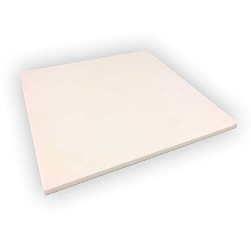 Alumina Silicate Plate, 0.25"H x 6"W x 6"L, Each