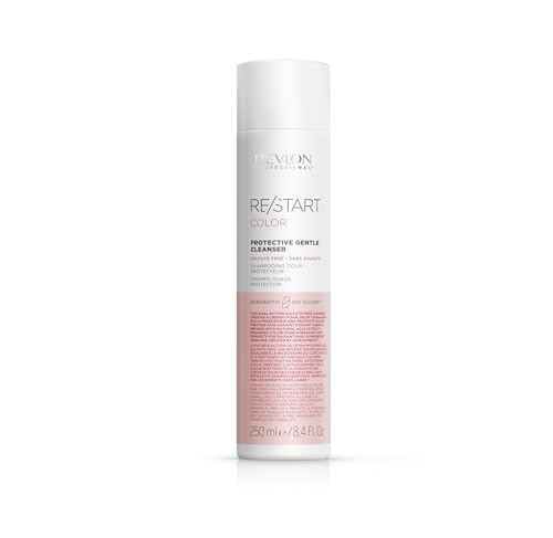 Revlon Professional RE/START Protective Gentle Cleanser, Champú Protector del Color para Cabellos Teñidos, Limpieza Profunda Sin Sulfatos, Preserva el Color y Reduce la Porosidad, 250 ml