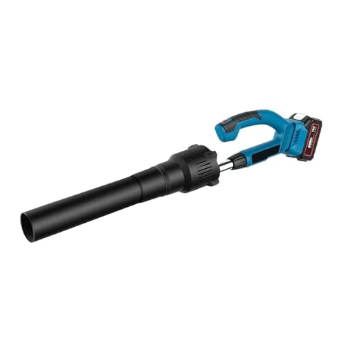 Aspirador Jardín Soplador Eléctrico Sin Escobillas, 52000RPM, 5500W, Velocidad Ajustable, Potente De Hojas Inalámbrico, Polvo, Nieve For Batería 18v Mantenimiento Jardín Potente Esfuerzo(2 Battery)