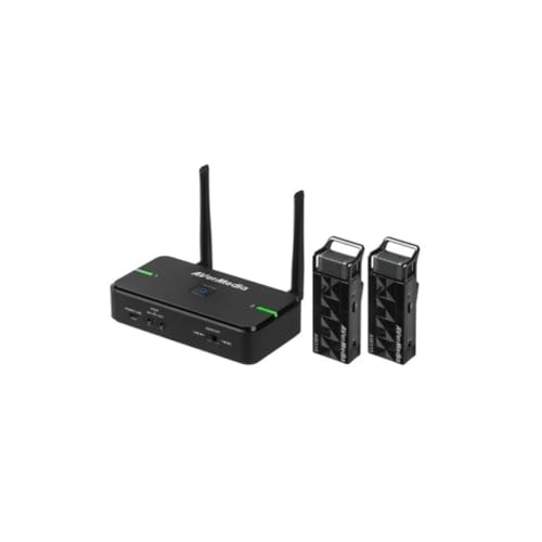 AverMedia 2 kabellose Mikrofone für Lehrer und Trainer, ohne Ladestation/Aufbewahrung, 15 – 20 m, Anti-Interferenz, Hintergrundgeräuschdämpfung AW315