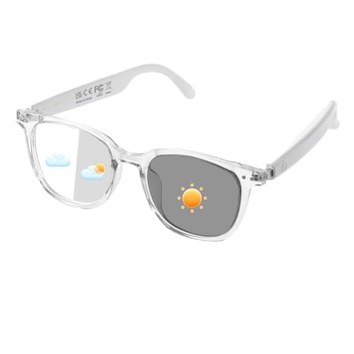 AI Translator Smart Glasses for Men & Women, Bluetooth Audio Glasses with Photochromic Lenses, Voice Assistant, Open Ear, Lightweight Eyewear, Real-Time Translation, Supports 160+ Languages