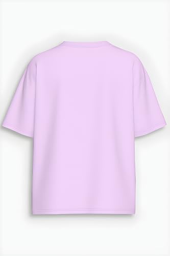 Image of Amazon Brand - Anarva Women Oversized Graphic Printed T Shirt 100% Cotton Drop Shoulder Loose Fit Baggy Casual Tshirt for Girls