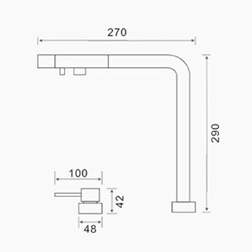 Mezcladora de cocina negra mate de 3 vías con caño giratorio 360 y diseño premium 3 en 1 6