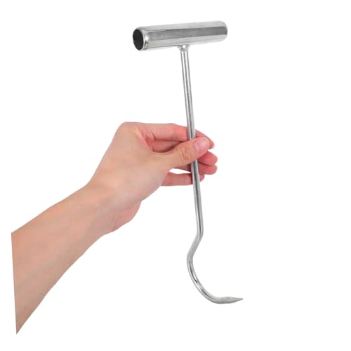 Elevador de tapa de alcantarilla de inoxidable PRETYZOOM con mango extractor robusto 4