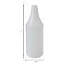 Boardwalk BWK00032 32 oz. Embossed Spray Bottle - Clear (24/Carton)