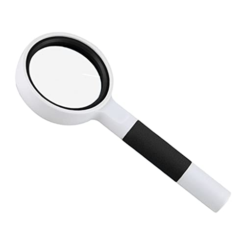 WEIDON Magnifying Glass Handheld Magnifier 50/65/75/100mm Lens Diameter for Reading (Color : Blu, Size : 75mm) Safehappy