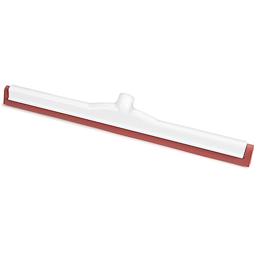 SPARTA Flo-Pac Moss Foam Floor Squeegee Window Squeegee with Plastic Frame for Floor, Bathroom, Kitchen, Concrete, Tile, Garage, Commercial Use, 22 Inches, Red, (Pack of 10)