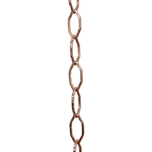 Image of RCH Hardware CH-S57-30-CO Steel Chandelier Chain, Copper (1 Foot)