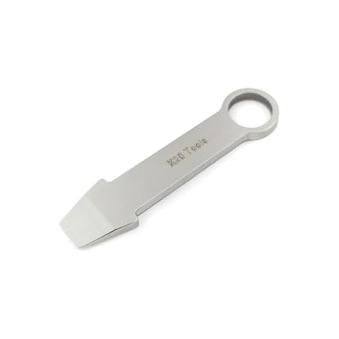 Keychain Mini Pry Bar - Tiny EDC Crowbar - (Stainless Steel) Pocket Tool Cover