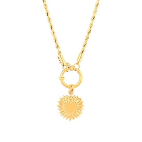 Collier Soleil Lune pendentif totem géométrique chaîne argent - 6