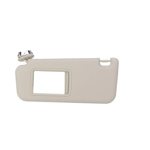 1PCS 左/右カーアクセサリー グレーベージュサンバイザー メイクアップミラーとネジ付き と互換性がある と互換性がある と互換性がある トヨタ RAV4 2006-2009 74320-42501-A1対応(Beige Left)