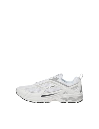 JACK & JONES Jfwtokyo Mesh Sneaker Noos, Zapatillas Hombre, Blanco Brillante, 45 EU
