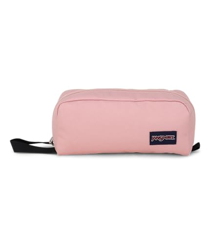 JanSport Perfect Pouch Accordion Opening Single Compartment with 3 Dividers Small Internal Pocket Misty Rose