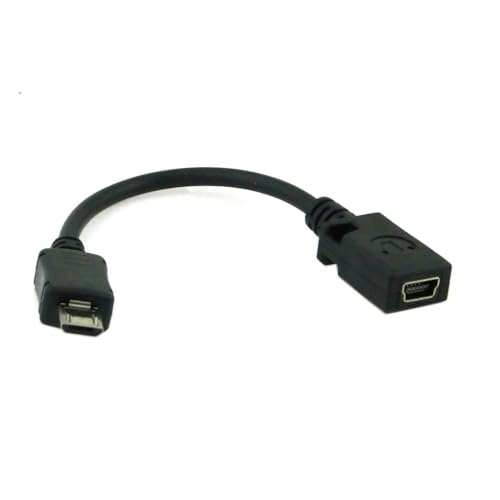 Image of Micro USB Male to Mini USB Female Extension Cable Mini USB to Micro USB Charging and Data Sync Cord