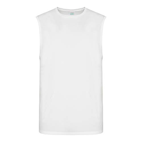 AWDis Just Cool Mens Smooth Sports Vest (XXL) (Arctic White)