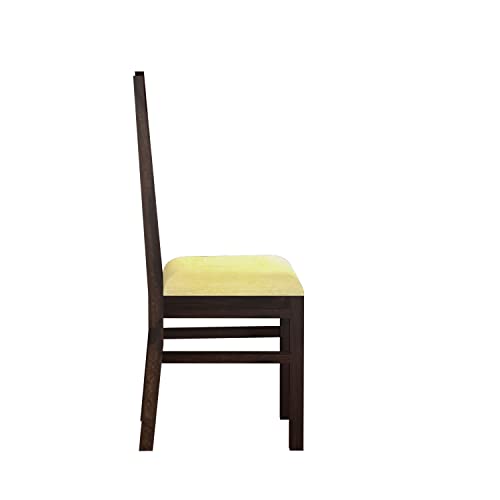Image of Furniture Solid Sheesham Wood Dining Chairs Set of 2 for Kitchen & Dining Room - Walnut Finish