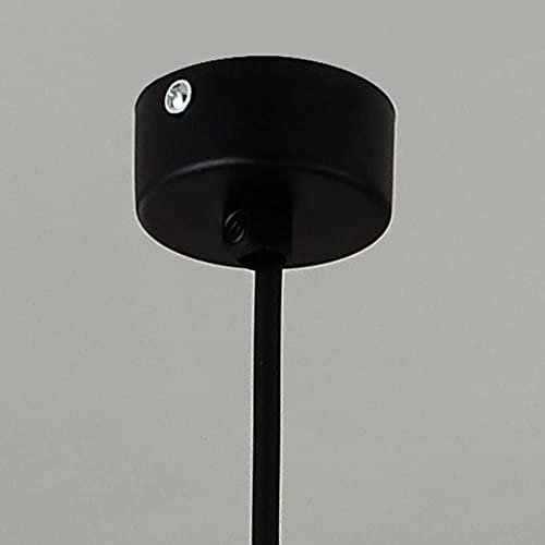 Lámpara colgante tubo largo LED de 3W y aluminio negro para techos de cocina modernos 4